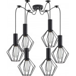 Homelighting SE21-BL-4-BL6-GR1 ADEPT TUBE Black Pendant Black Metal Grid+ - (77-8527)