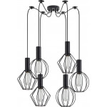 Homelighting SE21-BL-4-BL6-GR12 ADEPT FLEX Black Pendant Black Metal Grid+ - (77-8908)