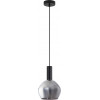 Homelighting SE21-BL-4-GL2 ADEPT TUBE Black Pendant Smoked Glass+ - (77-8490)