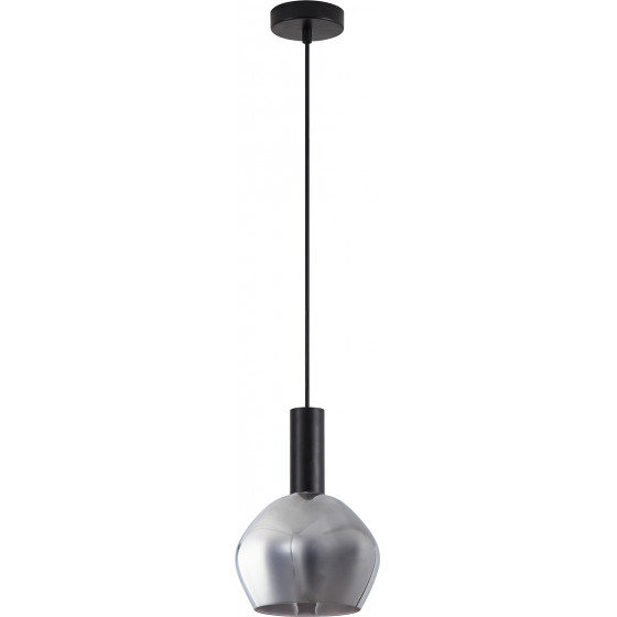 Homelighting SE21-BL-4-GL2 ADEPT TUBE Black Pendant Smoked Glass+ - (77-8490)