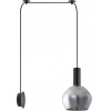 Homelighting SE21-BL-4-NM1W-GL2 ADEPT TUBE Black Matt Wall Lamp Smoked Glass+ - (77-8819)