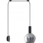 Homelighting SE21-BL-4-NM1W-GL2 ADEPT TUBE Black Matt Wall Lamp Smoked Glass+ - (77-8819)