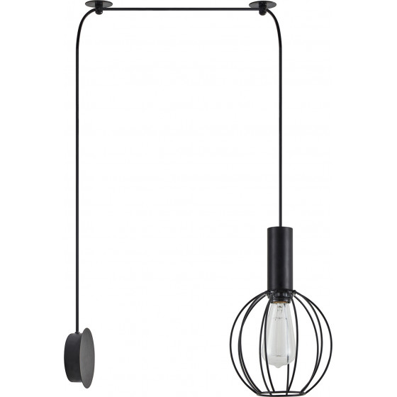 Homelighting SE21-BL-4-NM1W-GR2 ADEPT TUBE Black Matt Wall Lamp Black Metal Grid+ - (77-8814)