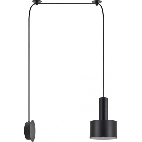Homelighting SE21-BL-4-NM1W-MS1 ADEPT TUBE Black Matt Wall Lamp Black Metal Shade+ - (77-8815)
