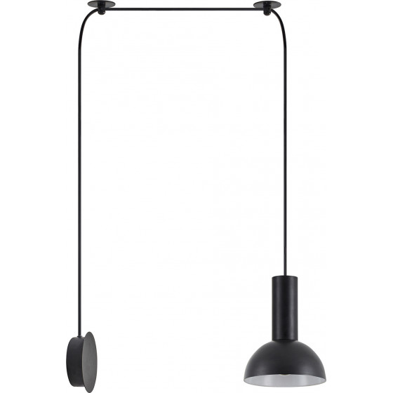 Homelighting SE21-BL-4-NM1W-MS3 ADEPT TUBE Black Matt Wall Lamp Black Metal Shade - (77-8817)