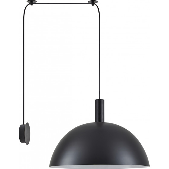 Homelighting SE21-BL-4-NM1W-MS50 ADEPT TUBE Black Matt Wall Lamp Black Metal Shade+ - (77-8822)