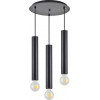 Homelighting SE21-BL-5-3BL ADEPT TUBE BLACK Black Pendant+ - (77-8672)