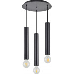 Homelighting SE21-BL-5-3BL ADEPT TUBE BLACK Black Pendant+ - (77-8672)