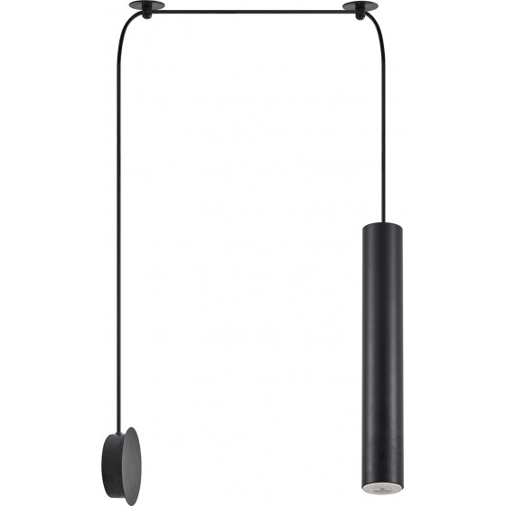 Homelighting SE21-BL-5-BL1W ADEPT TUBE BLACK Black Pendant+ - (77-8903)