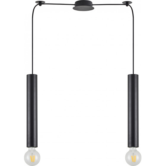 Homelighting SE21-BL-5-BL2 ADEPT TUBE BLACK Black Pendant+ - (77-8671)