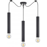 Homelighting SE21-BL-5-BL3 ADEPT TUBE BLACK Black Pendant+ - (77-8670)