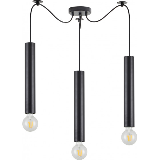 Homelighting SE21-BL-5-BL3 ADEPT TUBE BLACK Black Pendant+ - (77-8670)