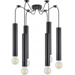 Homelighting SE21-BL-5-BL6 ADEPT TUBE BLACK Black Pendant+ - (77-8669)