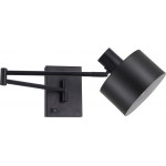 Homelighting SE21-BL-52-MS1 ADEPT WALL LAMP Black Wall Lamp with Switcher and Black Metal Shade+ - (77-8383)