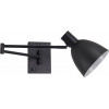 Homelighting SE21-BL-52-MS2 ADEPT WALL LAMP Black Wall Lamp with Switcher and Black Metal Shade+ - (77-8384)