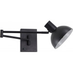 Homelighting SE21-BL-52-MS3 ADEPT WALL LAMP Black Wall Lamp with Switcher and Black Metal Shade+ - (77-8385)