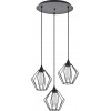Homelighting SE21-BL-B10-3BL-GR1 ADEPT PENDANT Black Metal Grid Pendant+ - (77-8750)