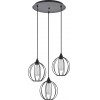 Homelighting SE21-BL-B10-3BL-GR2 ADEPT PENDANT Black Metal Grid Pendant+ - (77-8757)