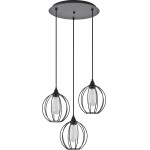 Homelighting SE21-BL-B10-3BL-GR2 ADEPT PENDANT Black Metal Grid Pendant+ - (77-8757)