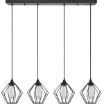 Homelighting SE21-BL-B10-4BL-GR1 ADEPT PENDANT Black Metal Grid Pendant+ - (77-8752)