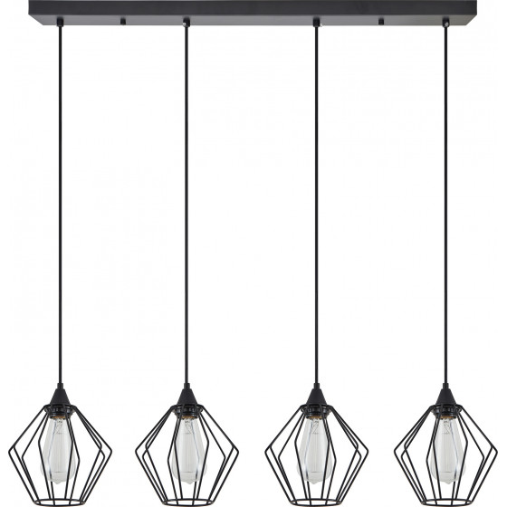 Homelighting SE21-BL-B10-4BL-GR1 ADEPT PENDANT Black Metal Grid Pendant+ - (77-8752)