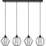 Homelighting SE21-BL-B10-4BL-GR12 ADEPT FLEX Black Metal Grid Pendant+ - (77-8952)