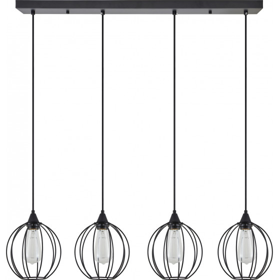 Homelighting SE21-BL-B10-4BL-GR2 ADEPT PENDANT Black Metal Grid Pendant+ - (77-8759)