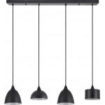 Homelighting SE21-BL-B10-4BL-MS123 ADEPT FLEX Black Metal Shade Pendant+ - (77-8957)