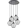 Homelighting SE21-BL-B10-5BL-GR1 ADEPT PENDANT Black Metal Grid Pendant+ - (77-8751)