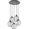 Homelighting SE21-BL-B10-5BL-GR2 ADEPT PENDANT Black Metal Grid Pendant+ - (77-8758)