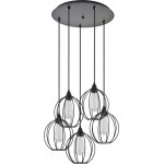 Homelighting SE21-BL-B10-5BL-GR2 ADEPT PENDANT Black Metal Grid Pendant+ - (77-8758)