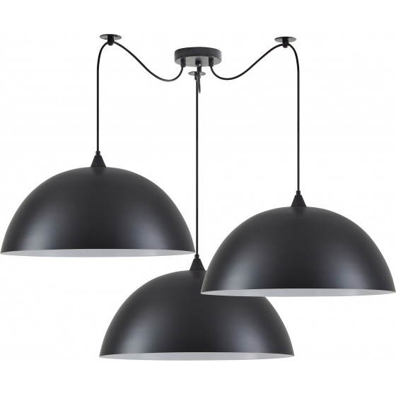 Homelighting SE21-BL-B10-BL3-MS50 ADEPT PENDANT Black Metal Pendant+ - (77-8723)