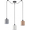 Homelighting SE21-BL-B10-BL3-SH12 ADEPT FLEX White, Grey, Brown Fabric Shade Pendant+ - (77-8964)