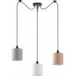 Homelighting SE21-BL-B10-BL3-SH12 ADEPT FLEX White, Grey, Brown Fabric Shade Pendant+ - (77-8964)