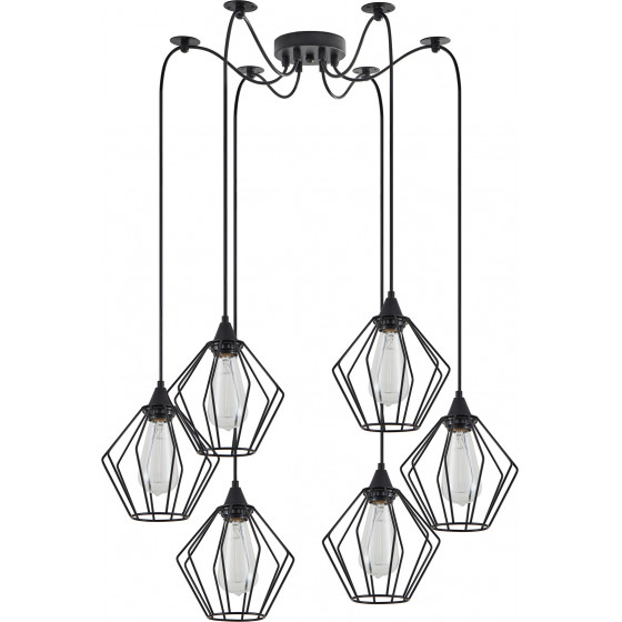 Homelighting SE21-BL-B10-BL6-GR1 ADEPT PENDANT Black Metal Grid Pendant+ - (77-8747)