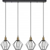 Homelighting SE21-BR-10-4BL-GR1 MAGNUM Bronze Metal Pendant Black Metal Grid with Black Fabric Cable+ - (77-8709)