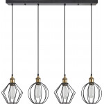 Homelighting SE21-BR-10-4BL-GR12 MAGNUM FLEX Bronze Metal Pendant Black Metal Grid+ - (77-8967)