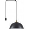 Homelighting SE21-BR-10-BL1W-MS50 MAGNUM Bronze Metal Wall Lamp with Black Fabric Cable and Metal Shade+ - (77-8885)