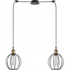 Homelighting SE21-BR-10-BL2-GR2 MAGNUM Bronze Metal Pendant Black Metal Grid with Black Fabric Cable+ - (77-8713)