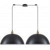 Homelighting SE21-BR-10-BL2-MS50 MAGNUM Bronze Metal Pendant Black Shade with Black Fabric Cable+ - (77-8702)