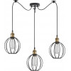 Homelighting SE21-BR-10-BL3-GR2 MAGNUM Bronze Metal Pendant Black Metal Grid with Black Fabric Cable+ - (77-8712)
