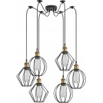 Homelighting SE21-BR-10-BL6-GR12 MAGNUM FLEX Bronze Metal Pendant Black Metal Grid+ - (77-8968)