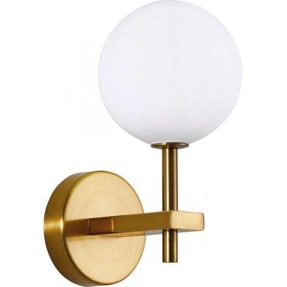 Homelighting SE21-GM-16 ROYALE GOLD MATT OPAL GLASS WALL LAMP �1 - (77-8285)