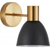 Homelighting SE21-GM-16-MS2 ADEPT GOLD MATT WALL LAMP BLACK METAL SHADE+ - (77-8308)
