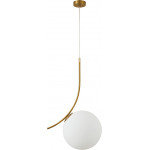 Homelighting SE21-GM-30 SCEPTRE GOLD MATT OPAL GLASS PENDANT �3 - (77-8271)