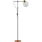 Homelighting SE21-GM-39-GR2 ADEPT FLOOR LAMP Gold Matt and Black Metal Floor Lamp Black Metal Grid+ - (77-8349)
