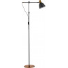 Homelighting SE21-GM-39-MS2 ADEPT FLOOR LAMP Gold Matt and Black Metal Floor Lamp Black Metal Shade+ - (77-8351)