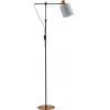 Homelighting SE21-GM-39-SH1 ADEPT FLOOR LAMP Gold Matt and Black Metal Floor Lamp Grey Shade+ - (77-8346)
