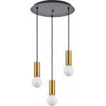 Homelighting SE21-GM-4-3BL ADEPT TUBE Gold Matt Pendant+ - (77-8571)
