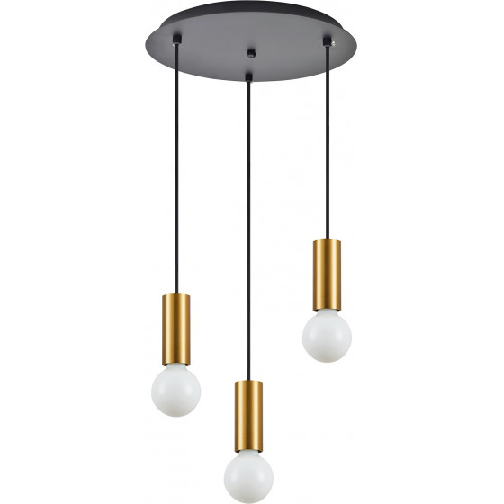 Homelighting SE21-GM-4-3BL ADEPT TUBE Gold Matt Pendant+ - (77-8571)